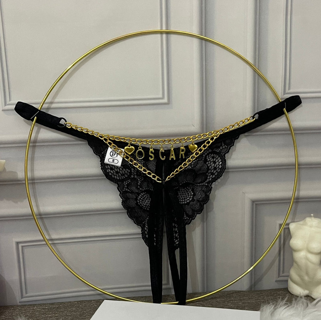 Tanga Encaje abierta