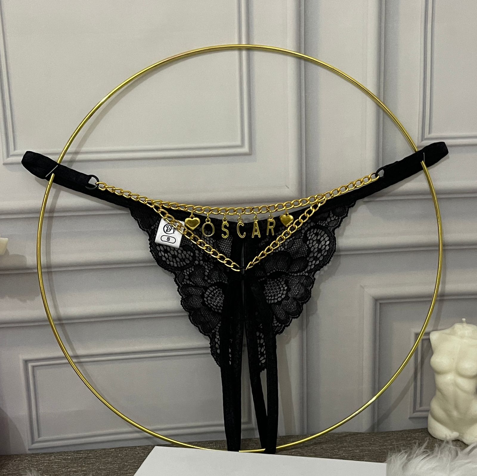 Tanga Encaje abierta