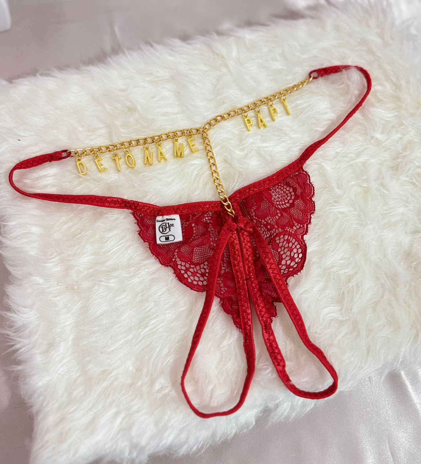 Tanga Encaje abierta